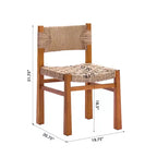 Christopher Knight Home Zorica 3 Piece Outdoor Rustic Woven Wicker Acacia Wood Dining Set