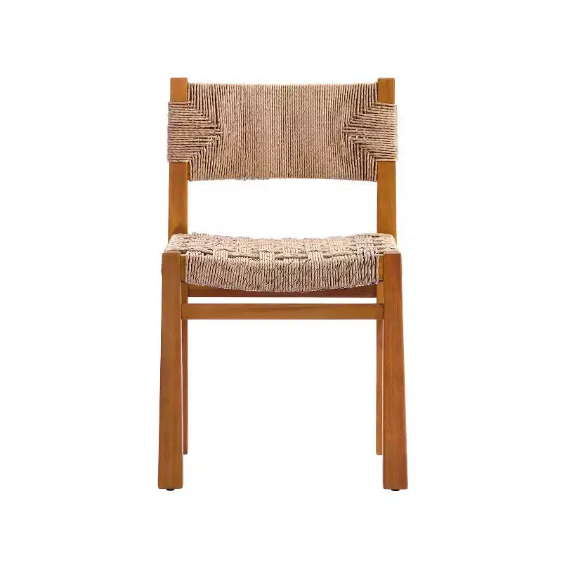 Christopher Knight Home Zorica 3 Piece Outdoor Rustic Woven Wicker Acacia Wood Dining Set