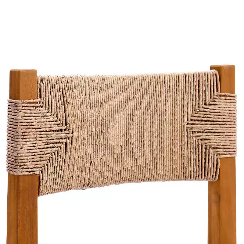 Christopher Knight Home Zorica 3 Piece Outdoor Rustic Woven Wicker Acacia Wood Dining Set