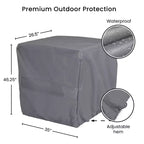 Multi-Purpose Rectangular Outdoor Patio Cover - 46.25 x 35 x 26.5 - Gray