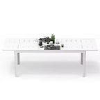 Clihome Aluminum Metal Expandable Patio Dining Table