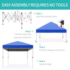 Outdoor Gazebo Tent, Portable Pop-Up Awning, Heavy-Duty Metal Frame Tent, Suitable for Patios, Courtyards, Parties, Beaches, and Outdoor Areas