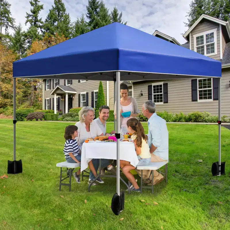 Outdoor Gazebo Tent, Portable Pop-Up Awning, Heavy-Duty Metal Frame Tent, Suitable for Patios, Courtyards, Parties, Beaches, and Outdoor Areas