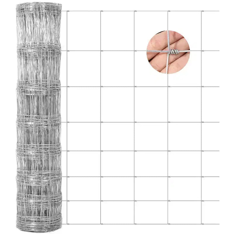 Cattle Farm Fence, Heavy Duty Galvanized Wire Fencing for Cattle, Hog, Goat, Sheep, Deer Livestock Fence, Yard Protection & Farm Animal Enclosure