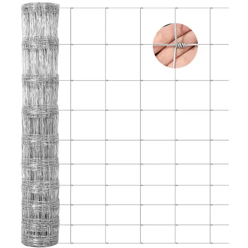 Cattle Farm Fence, Heavy Duty Galvanized Wire Fencing for Cattle, Hog, Goat, Sheep, Deer Livestock Fence, Yard Protection & Farm Animal Enclosure