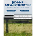 Cattle Farm Fence, Heavy Duty Galvanized Wire Fencing for Cattle, Hog, Goat, Sheep, Deer Livestock Fence, Yard Protection & Farm Animal Enclosure