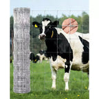 Cattle Farm Fence, Heavy Duty Galvanized Wire Fencing for Cattle, Hog, Goat, Sheep, Deer Livestock Fence, Yard Protection & Farm Animal Enclosure
