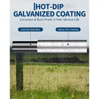 Cattle Farm Fence, Heavy Duty Galvanized Wire Fencing for Cattle, Hog, Goat, Sheep, Deer Livestock Fence, Yard Protection & Farm Animal Enclosure