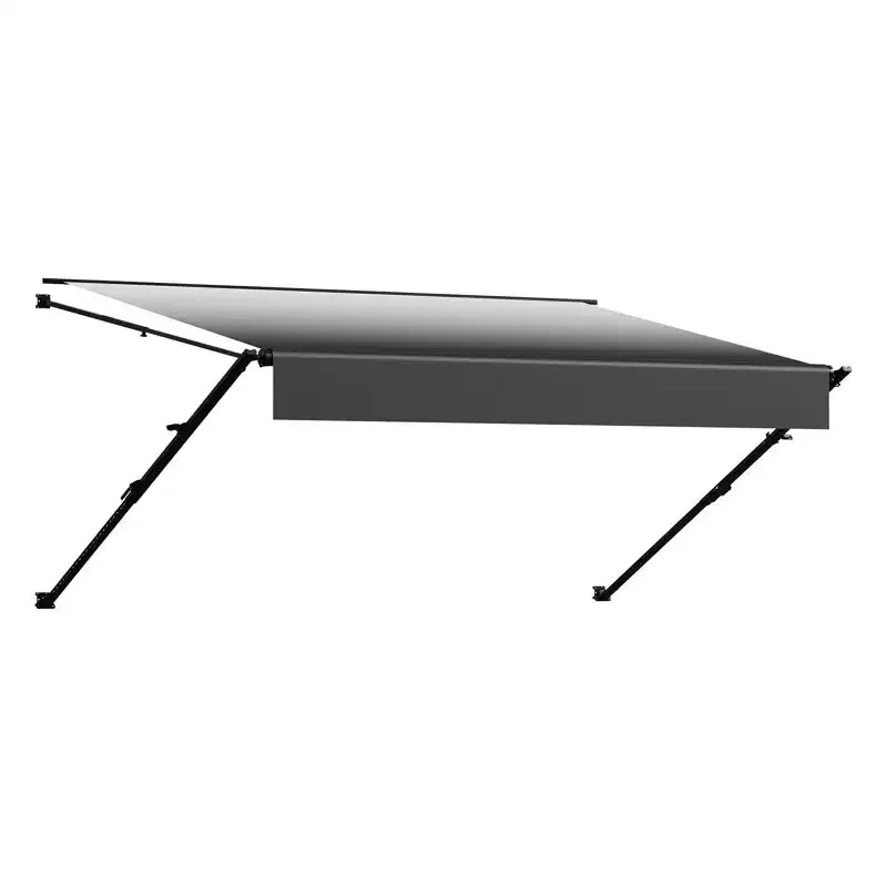 VEVOR Manual RV Awning Complete Kit, 16' Retractable Awning with Aluminum Alloy Frame, Outdoor Trailer Awning, Fit for Most RVs(Black Fade)
