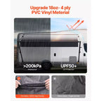 VEVOR Manual RV Awning Complete Kit, 16' Retractable Awning with Aluminum Alloy Frame, Outdoor Trailer Awning, Fit for Most RVs(Black Fade)