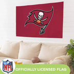 NFL Tampa Bay Buccaneers 3 x 5 Outdoor Durable House Flag with Grommets | Sport Team Flag & Banner | Indoor Wall Decor Flag