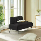 GDFStudio Lenee Velvet Loveseat with 360 Swivel Tablet Stand and Nailhead Trim