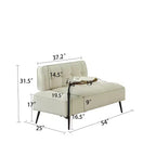 GDFStudio Lenee Velvet Loveseat with 360 Swivel Tablet Stand and Nailhead Trim