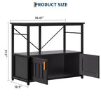 Heavy Duty Aquarium Stand for 40-50 Gallon Tank  Metal & Wood Cabinet, Holds 660lbs, Storage for Fish Accessories, Stylish Organizer for Home