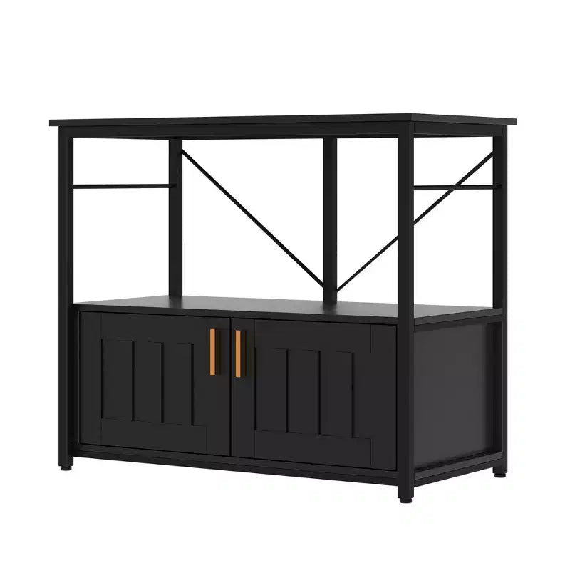 Heavy Duty Aquarium Stand for 40-50 Gallon Tank  Metal & Wood Cabinet, Holds 660lbs, Storage for Fish Accessories, Stylish Organizer for Home