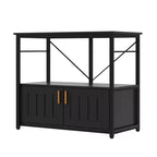 Heavy Duty Aquarium Stand for 40-50 Gallon Tank  Metal & Wood Cabinet, Holds 660lbs, Storage for Fish Accessories, Stylish Organizer for Home