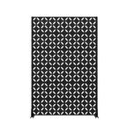 PexFix Outdoor Privacy Screen Metal Decorative Privacy Fence with Cutout Design Freestanding & Movable Weatherproof Room Divider for Patio Garden