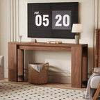 COZONY 70.9 Narrow Farmhouse Console Table, Rustic Wooden Sofa Table for Entryway or Living Room