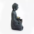 GDFStudio Noel Zen-Style 28 2-Tier Meditating Buddha Water Fountain with Pump