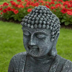 GDFStudio Noel Zen-Style 28 2-Tier Meditating Buddha Water Fountain with Pump