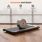 JIONJOY Compact Armless Treadmill: Quiet Under-Desk Walker for Small Spaces, Slim & Portable - Ideal for Home Office & Apartment Fitness