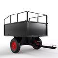 Dump Cart, Utility Trailer  ATV UTV Tow Behind Dump Cart, 1600 lbs Capacity 22 Cubic Feet Heavy Duty Yard Garden Trailer with Removable Sides