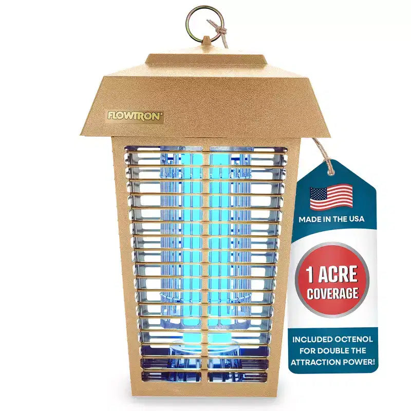 Flowtron Bug Zapper 1 Acre Outdoor Coverage w/ 40W Bulb & 5600V Grid (Tan)