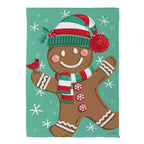 Christmas Icons Reversible Suede House Flag