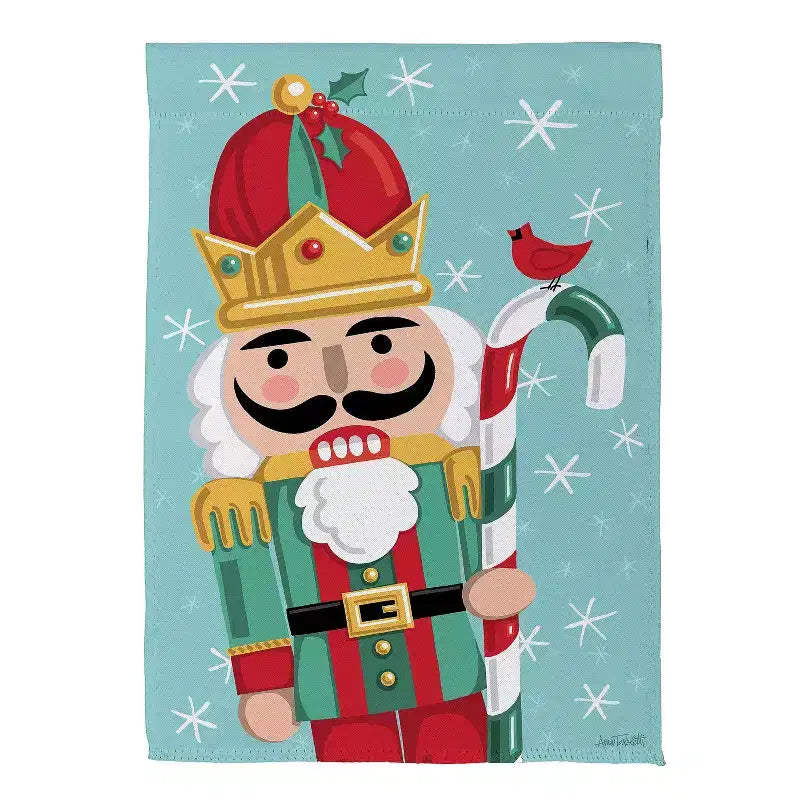 Christmas Icons Reversible Suede House Flag
