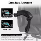 PU Gaming Chair with Reclining Backrest and Retractable Footrest, High Back Swivel Computer Desk Chair for Gamers & Home Office-Panipeachy