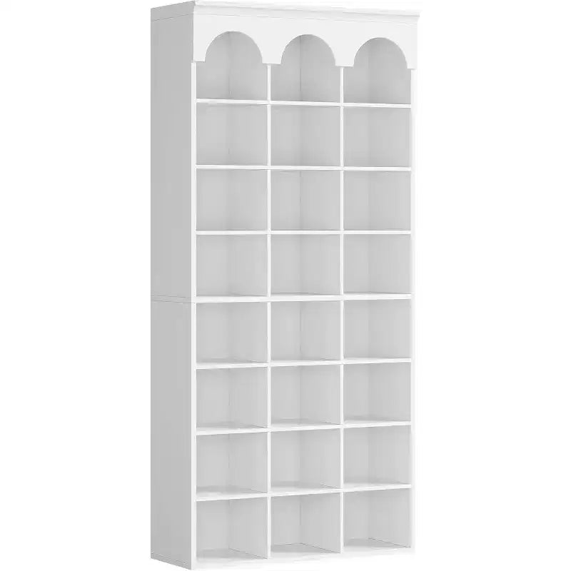 Lantine Shoe Storage Cabinet, 70.87 Tall Shoe Cabinet with Cubby, Shoe Rack Closet Organizer for Entryway, Living Room, 9.65 Widened Cell, White