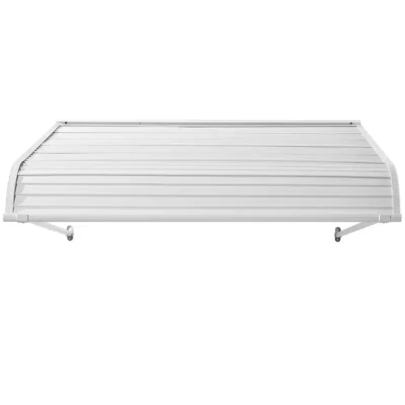 VEVOR Aluminum Awning 48 x 42 in, Durable Window Awning Door Canopy, Lightweight and Stable Aluminum Exterior Awnings, White
