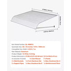 VEVOR Aluminum Awning 48 x 42 in, Durable Window Awning Door Canopy, Lightweight and Stable Aluminum Exterior Awnings, White