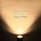 YANSUN 6-Pack Low Voltage Spot Light Set with Dusk to Dawn Sensor, 3000K Warm White, 21ft Total Length, IP65