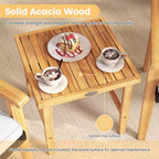 Costway 3 PCS Patio PE Wicker Furniture Set with Coffee Table and Cushions for Front Porch