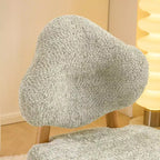 Cloud Puff Soft Accent Chair with Wooden Legs  Modern Vanity & Lounge Chair