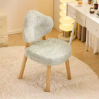 Cloud Puff Soft Accent Chair with Wooden Legs  Modern Vanity & Lounge Chair