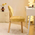 Cloud Puff Soft Accent Chair with Wooden Legs  Modern Vanity & Lounge Chair