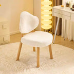 Cloud Puff Soft Accent Chair with Wooden Legs  Modern Vanity & Lounge Chair