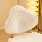 Cloud Puff Soft Accent Chair with Wooden Legs  Modern Vanity & Lounge Chair