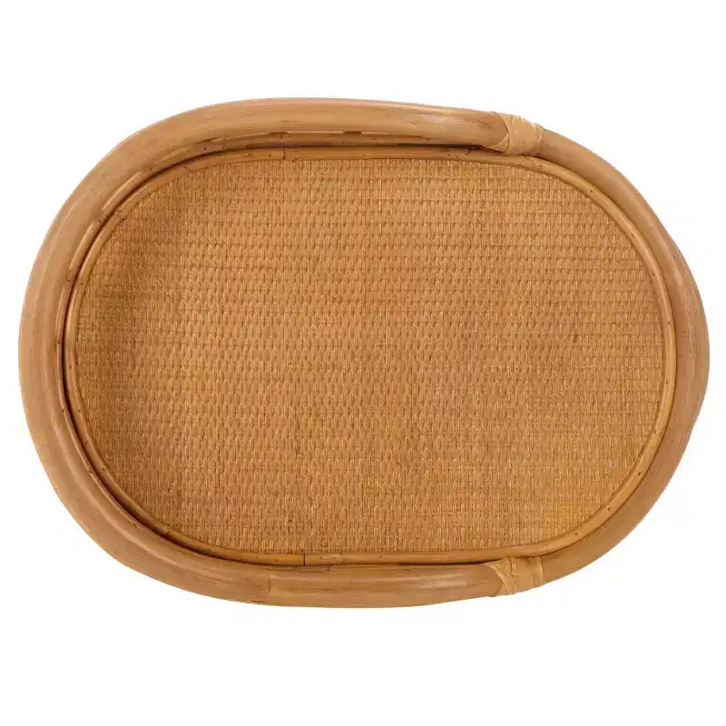 Shayleen Rattan Pole 2 Shelf Accent Table - CWK3023 - Natural - Safavieh Couture