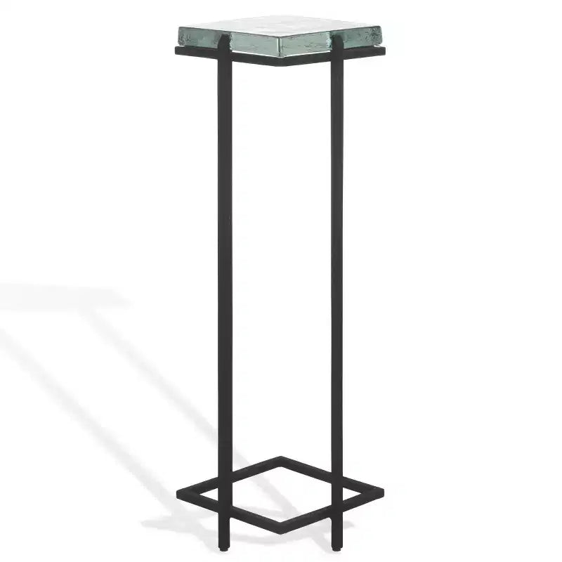 Giabelle Cast Glass Drink Table - SFV7905 - Black/Clear - Safavieh Couture