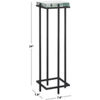 Giabelle Cast Glass Drink Table - SFV7905 - Black/Clear - Safavieh Couture