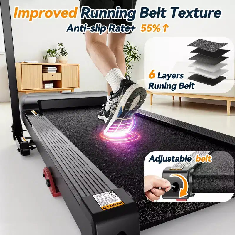 Treadmills on Sale, Home Gym Folding Treadmill 3.1HP with Manual Incline, Cardio Workout Machine, 64 Programs, 300 lb Capacity