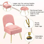 Furniliving Vanity Chair With Storage,Storage Make Up Chair With Folding Backrest