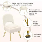 Furniliving Vanity Chair With Storage,Storage Make Up Chair With Folding Backrest