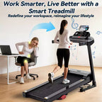 Treadmills on Sale, Treadmills Clearance, 3.0HP Folding Treadmill with Manual Incline, 64 Programs, Bluetooth, 300 lb Capacity