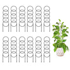 12 Pcs Small Trellis for Potted Plants, Heavy Duty Sturdy Metal Trellis Rustproof Houseplant Support