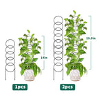 12 Pcs Small Trellis for Potted Plants, Heavy Duty Sturdy Metal Trellis Rustproof Houseplant Support