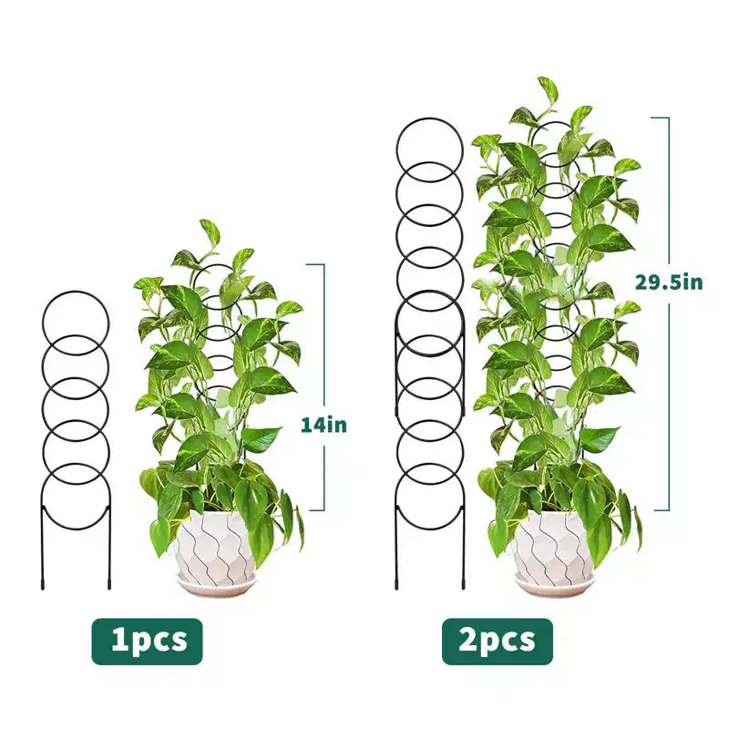12 Pcs Small Trellis for Potted Plants, Heavy Duty Sturdy Metal Trellis Rustproof Houseplant Support